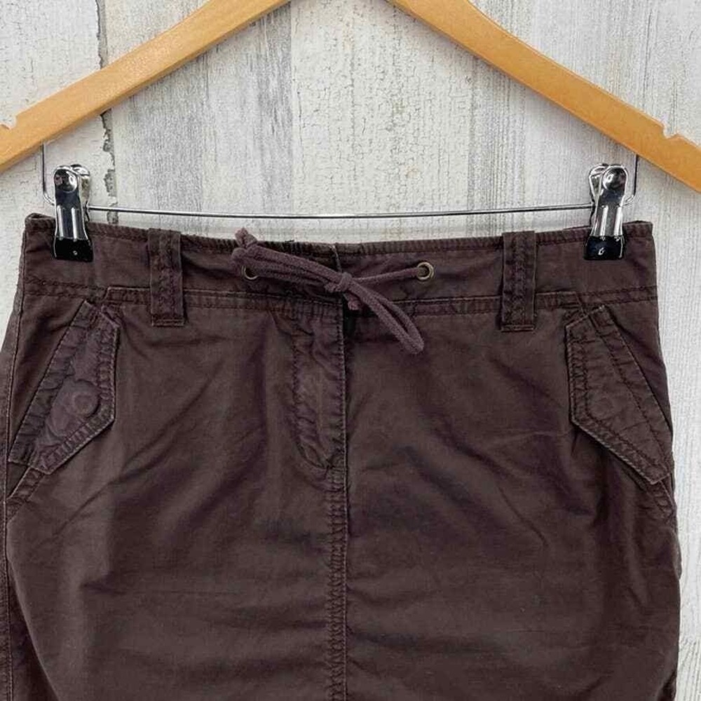 J. Crew Broken In Chino Skirt Women 0 Brown Cotton Classic Twill Pockets Vintage - Picture 3 of 8